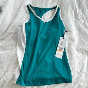 Fila Teal and White Athletic Tank